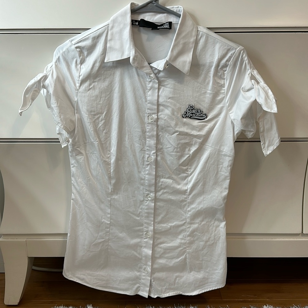 Love Moschino Women’s button down white shirt